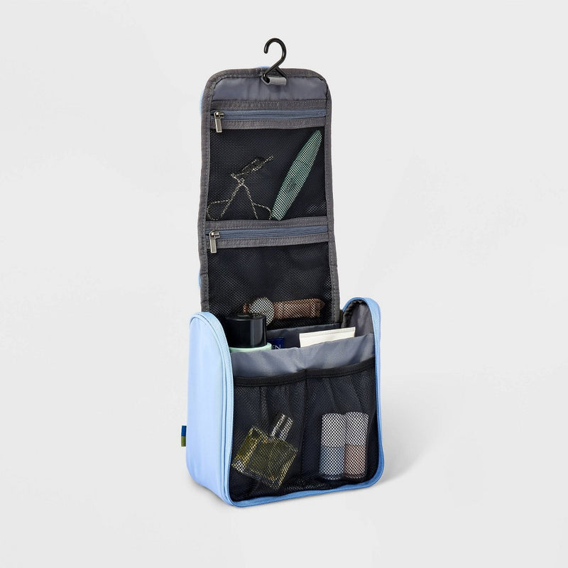 Small Hanging Toiletry Bag Blue - Open Story