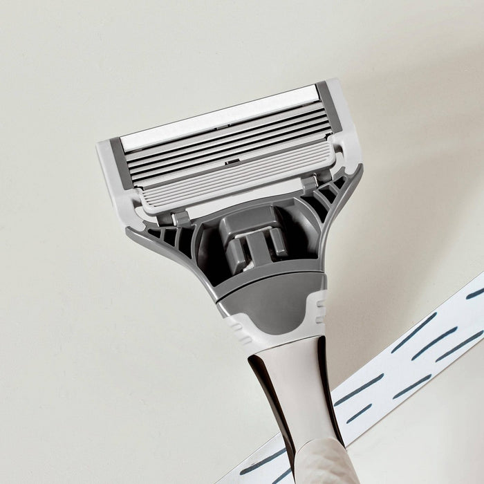 Harry's 5-Blade Men's Razor - 1 Razor Handle + 2 Razor Blade Refills - Chrome Edition Handle