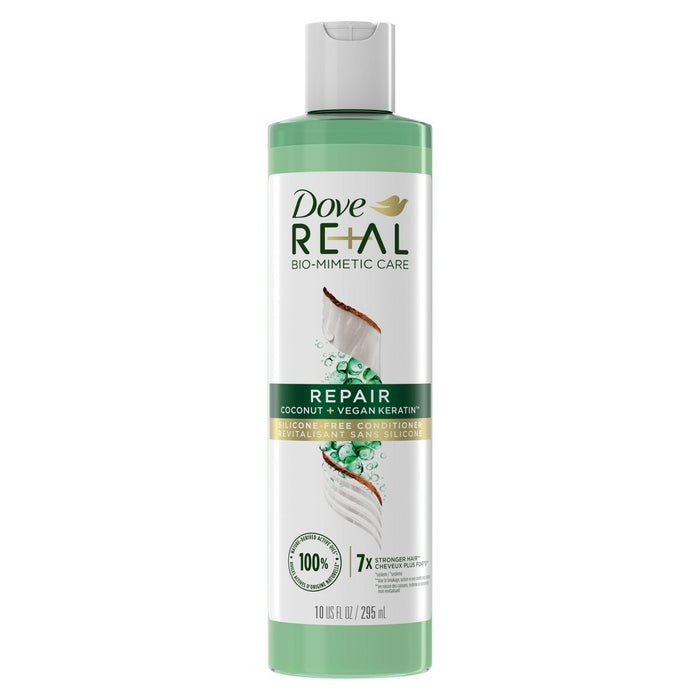 Dove Beauty Real Repair Coconut & Vegan Keratin Silicone-Free Conditioner - 10 fl oz