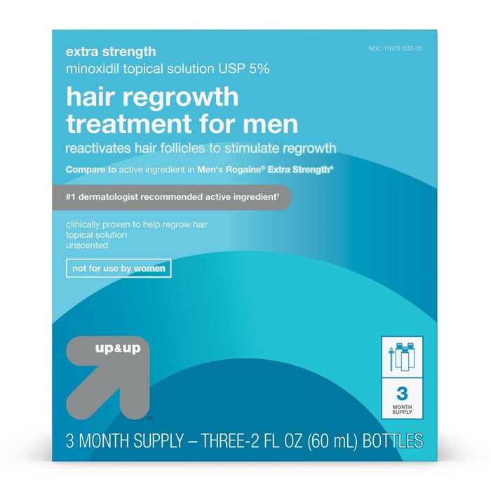 Hair Regrowth Treatment for Men - 3ct/2 fl oz - up & up