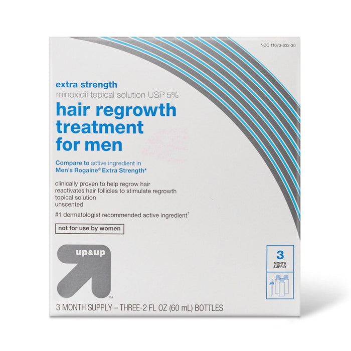 Hair Regrowth Treatment for Men - 3ct/2 fl oz - up & up