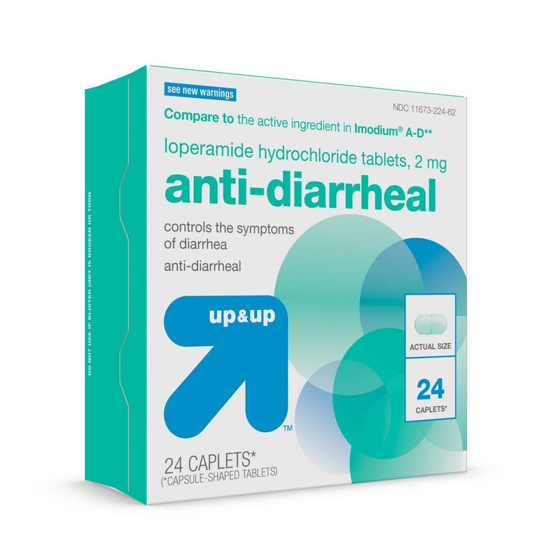 Loperamide Anti-Diarrheal Caplets - 24ct - up & up
