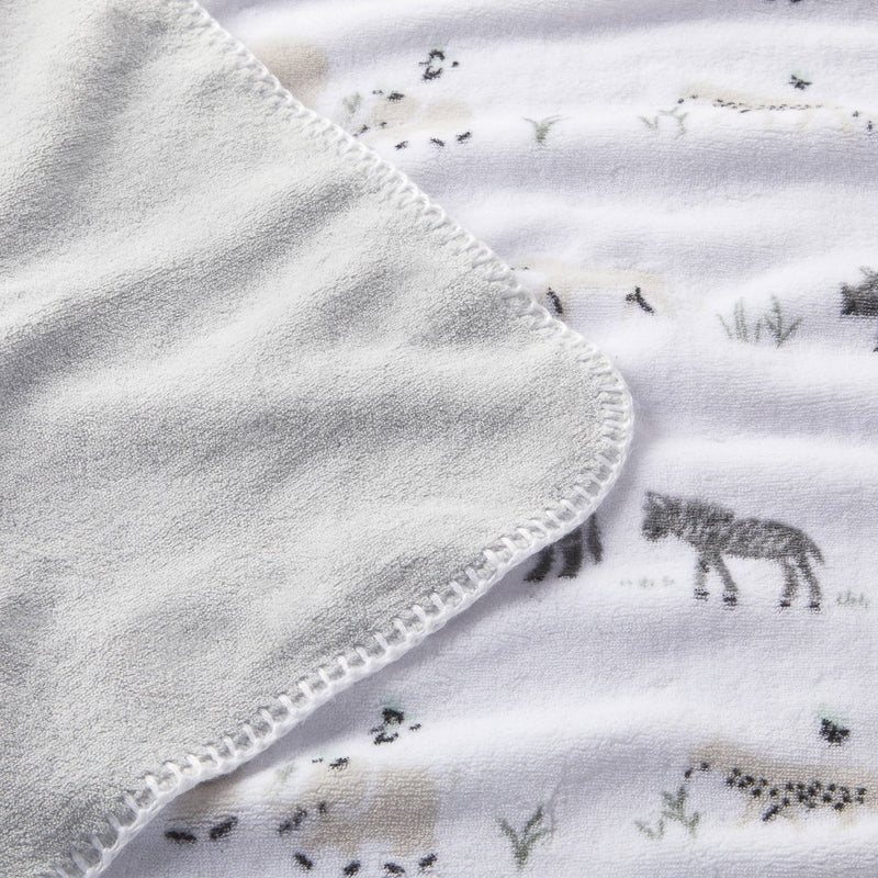 Plush Two by Two Baby Blanket - Animals - Cloud Island