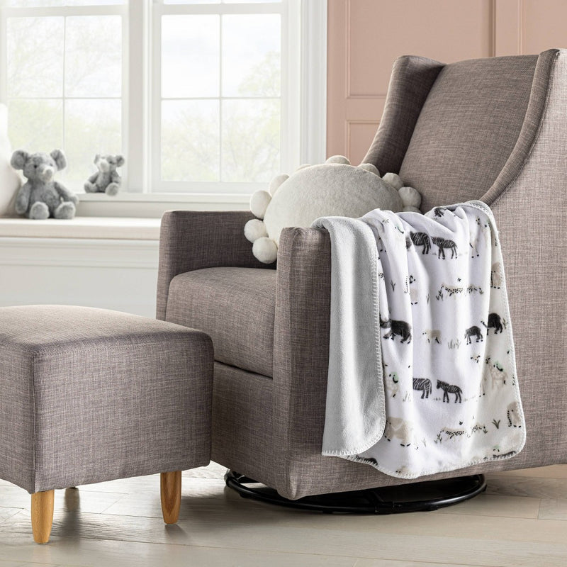 Plush Two by Two Baby Blanket - Animals - Cloud Island