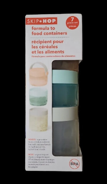 Skip Hop Grab & Go Stackable Formula to Food Container Set