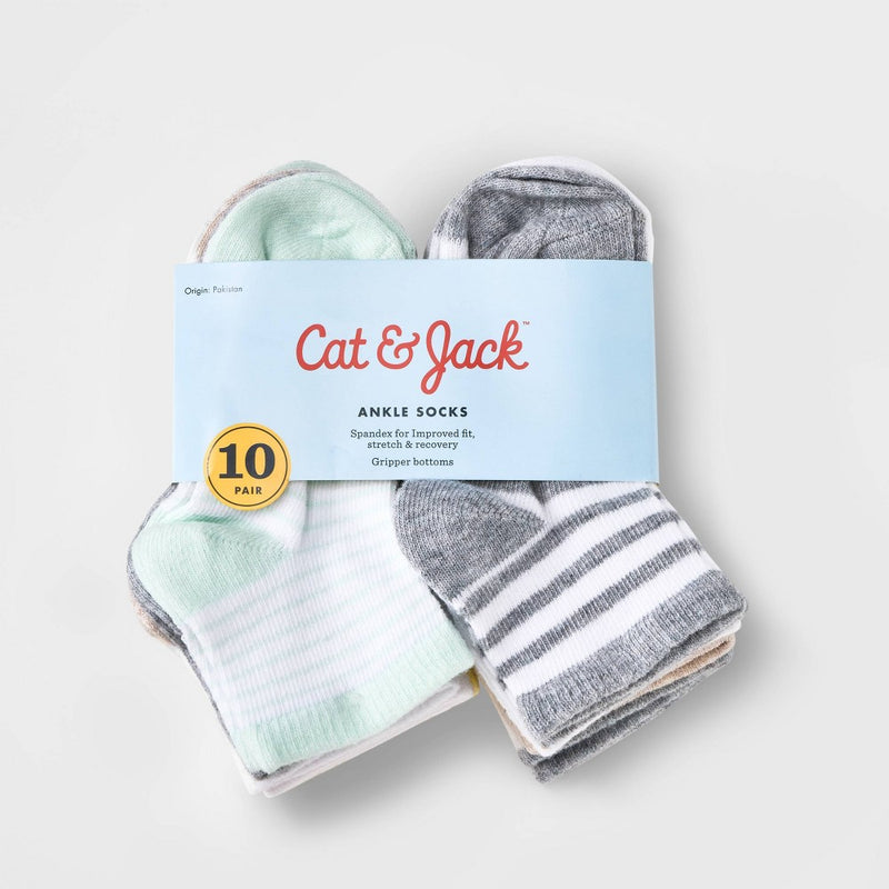 Toddler Ankle Socks - Cat & Jack 4T-5T
