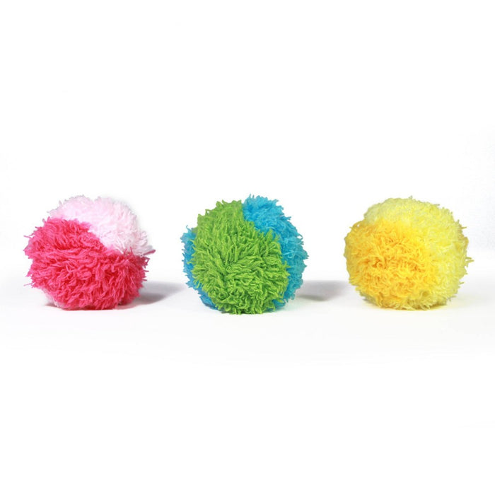 Furry Poms Cat Toy - 3pk - Boots & Barkley