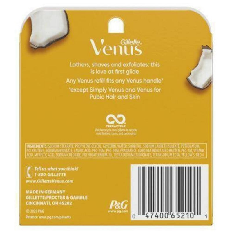 Venus Comfortglide plus Olay Coconut Women's Razor Blade Refills - 6ct