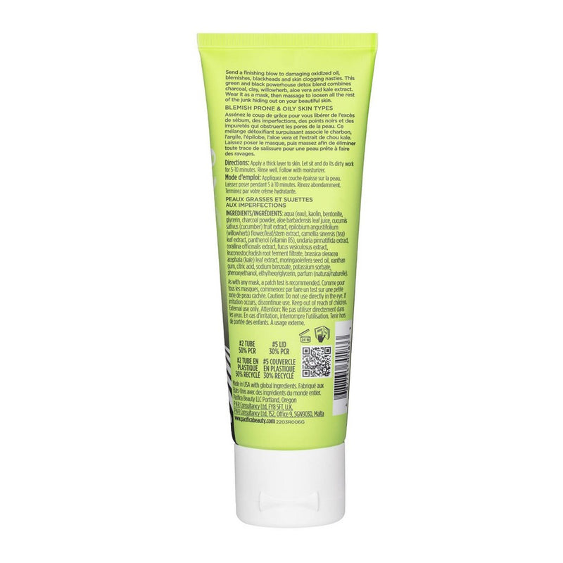 Pacifica Kale Charcoal Ultimate Detox Mask - 2.25 fl oz