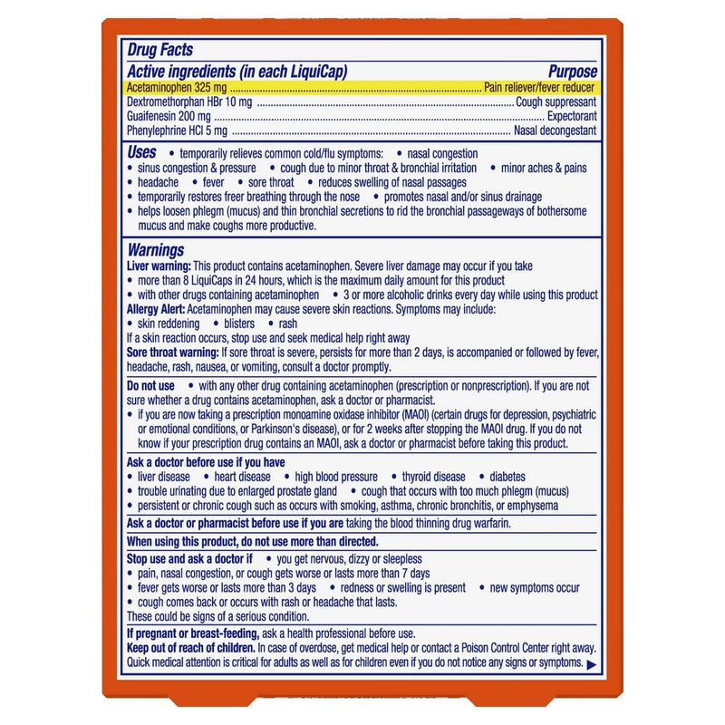 Vicks DayQuil Severe Cold & Flu Relief LiquiCaps - Acetaminophen - 24ct
