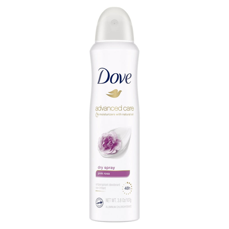 Dove Beauty Advanced Care Pink Rosa 48-Hour Antiperspirant & Deodorant Dry Spray - 3.8oz