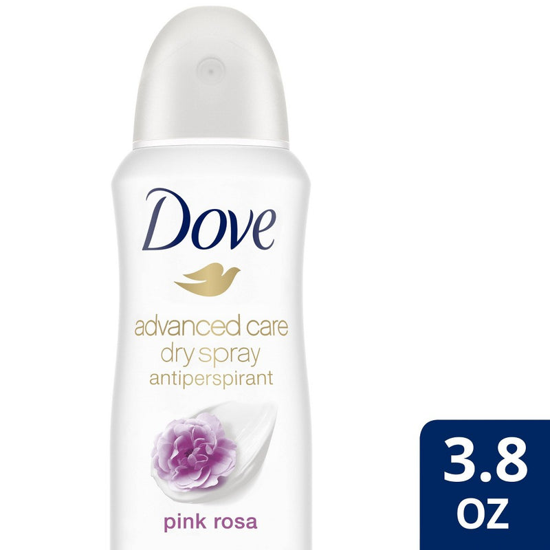 Dove Beauty Advanced Care Pink Rosa 48-Hour Antiperspirant & Deodorant Dry Spray - 3.8oz