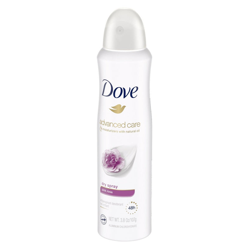 Dove Beauty Advanced Care Pink Rosa 48-Hour Antiperspirant & Deodorant Dry Spray - 3.8oz