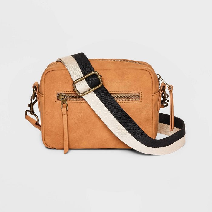 Camera Crossbody Bag with Strap - Universal Thread Cognac