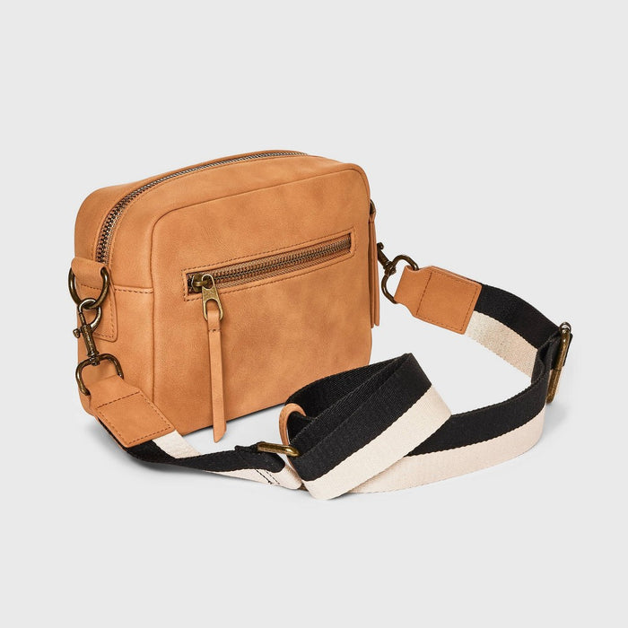 Camera Crossbody Bag with Strap - Universal Thread Cognac