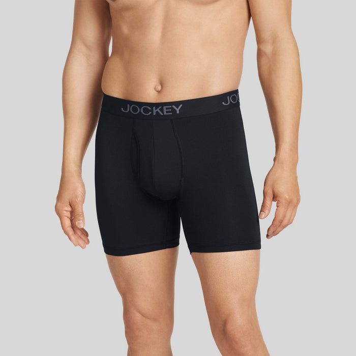 Jockey Generation Men's Micro Stretch 3pk Boxer Briefs - Black L