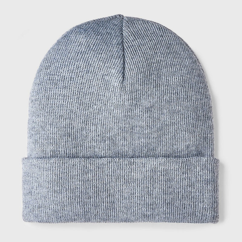 Kids' Solid Knit Cuffed Beanie - Cat & Jack Gray