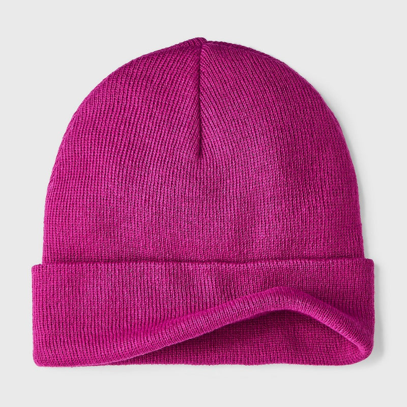 Kids' Solid Knit Cuffed Beanie - Cat & Jack Pink