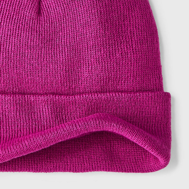 Kids' Solid Knit Cuffed Beanie - Cat & Jack Pink