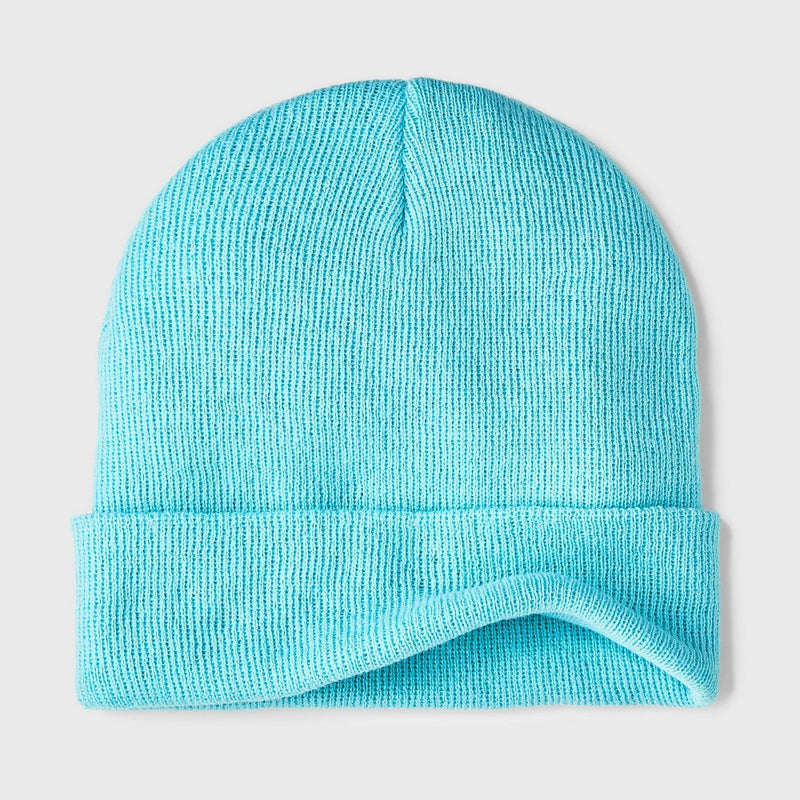 Kids' Solid Knit Cuffed Beanie - Cat & Jack Green