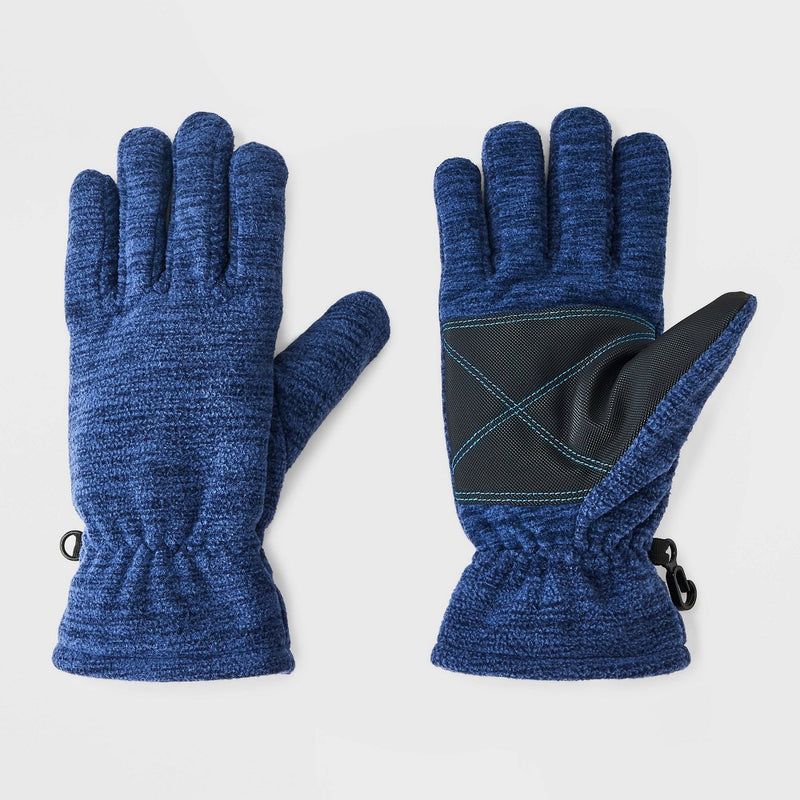 Boys' Fleece Gloves - All in Motion Navy Blue 8-14