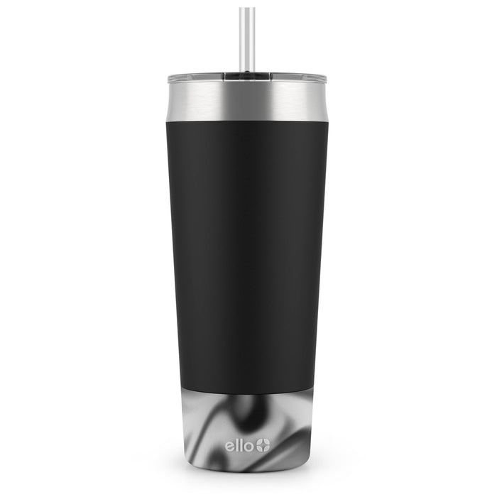 Beacon 32oz Straw Tumbler with Silicone Boot Black - Ello