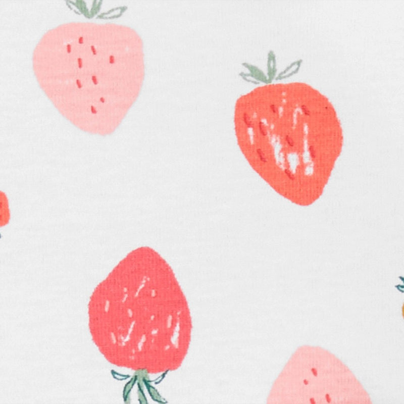Carter's Just One You Baby Girls' 3pk Strawberry Bodysuit - Pink/White 3M
