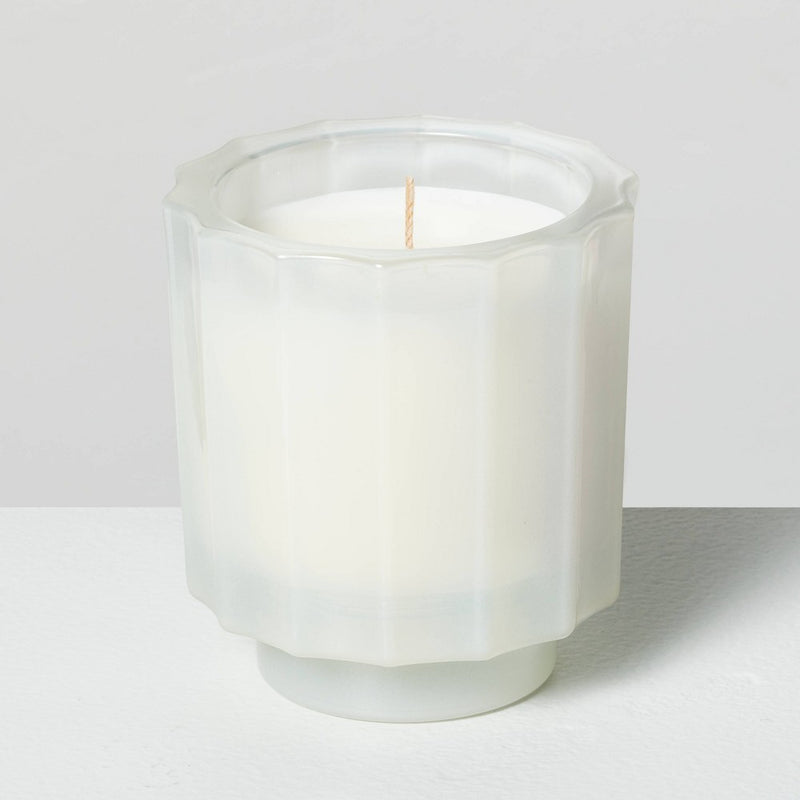 Milky Glass Mulled Spice Mini Jar Christmas Candle Ivory 4.6oz - Hearth & Hand with Magnolia