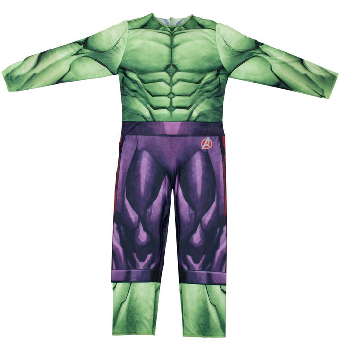 Kids' Marvel Hulk Muscle Chest Halloween Costume Jumpsuit with Mask M*15