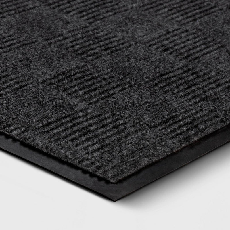 1'6"x2'4" Crochet Utility Doormat Gray - Threshold (LOCAL PICKUP ONLY)