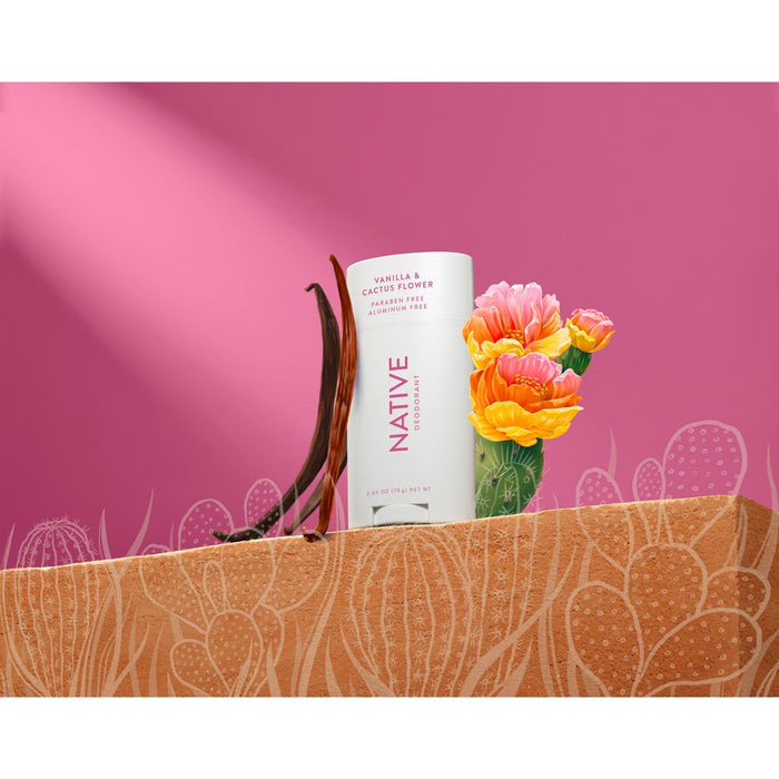 Native Deodorant - Vanilla & Cactus Flower - 2.65oz