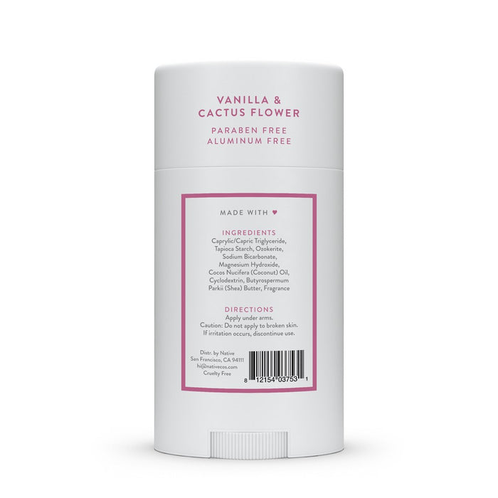 Native Deodorant - Vanilla & Cactus Flower - 2.65oz