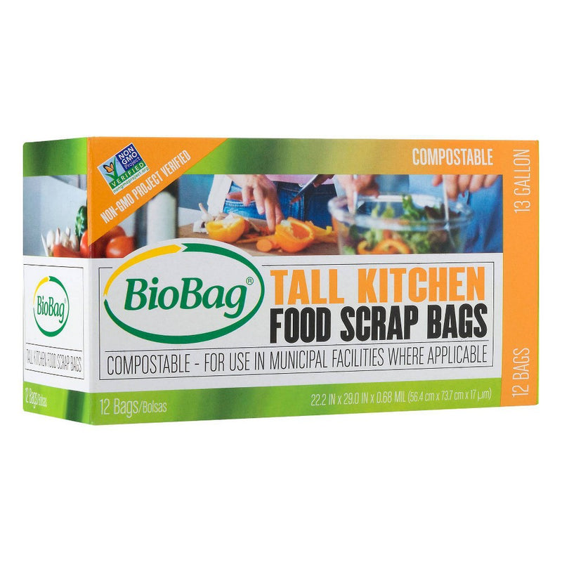 BioBag Tall Kitchen Compostable Food Trash Bags - 12ct/13 Gallon9