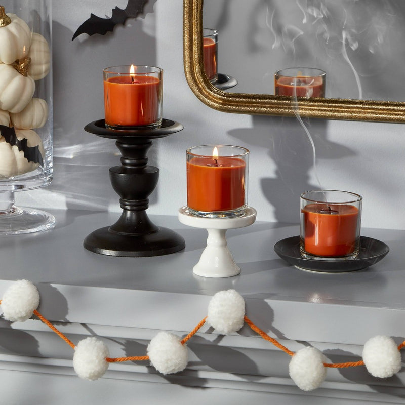 3pk Votive Giftset Ghoulish Gourd Halloween Candles Orange - Hyde & EEK! Boutique