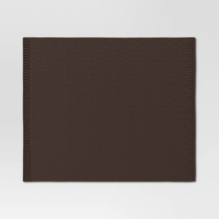 Oversized Recycled Knit Throw Blanket Gray - Threshold