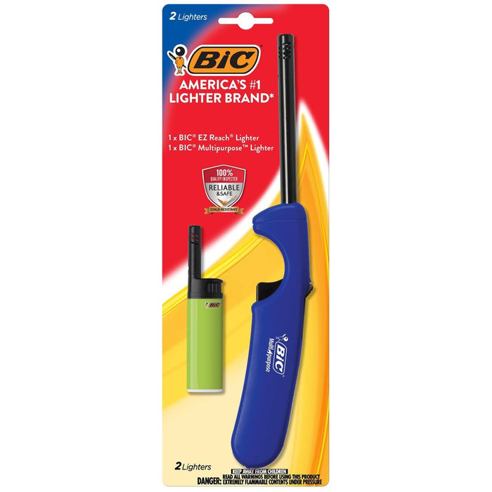 BiC EZ 2ct Reach and Multi-Purpose Lighter