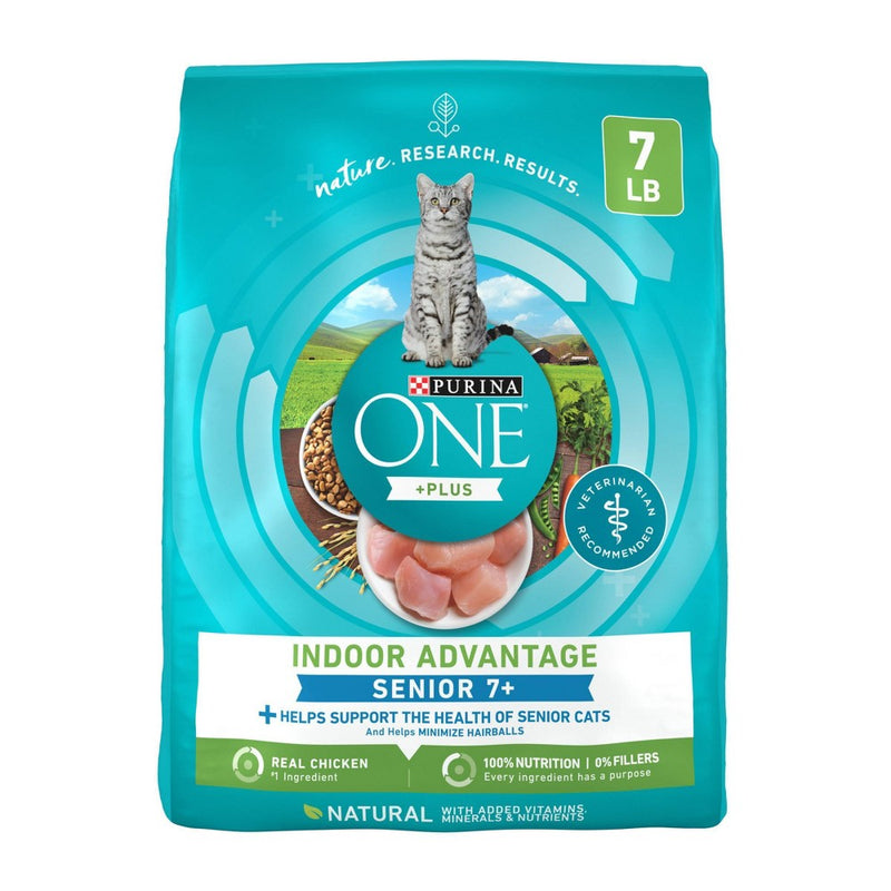 Purina ONE Vibrant Maturity Premium Senior Chicken Flavor Dry Cat Food - 7lbs