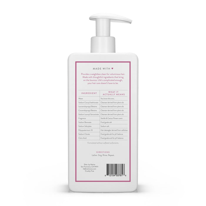 Native Fall Seasonal Vanilla & Cactus Flower Shampoo - 16.5 fl oz