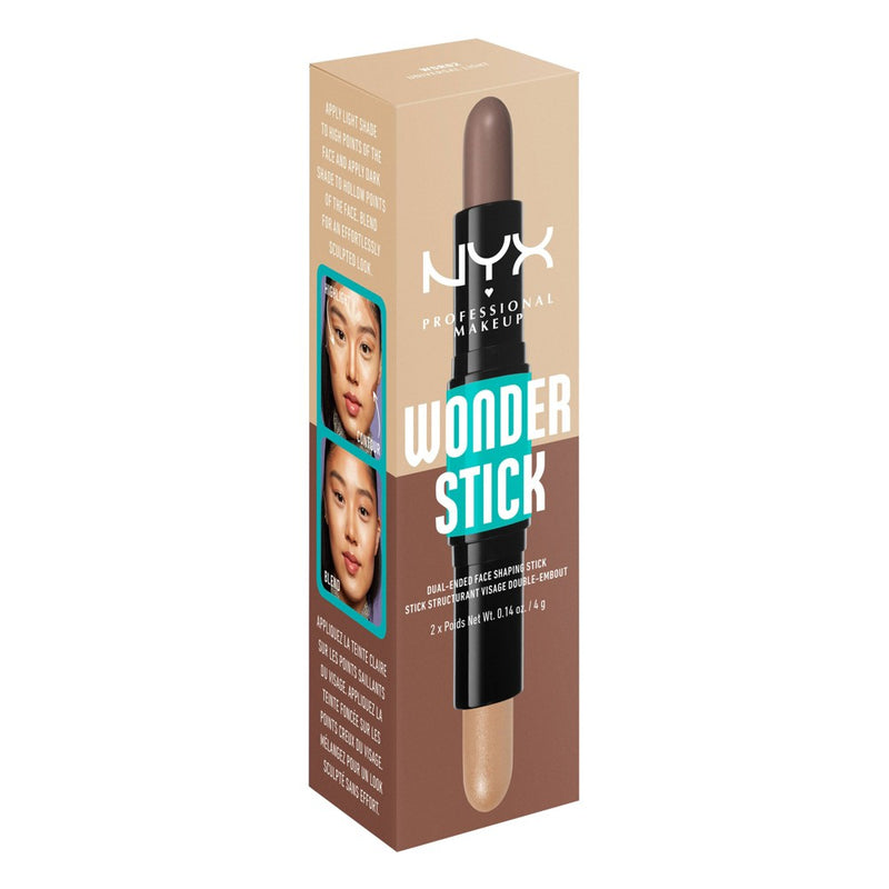 NYX Professional Makeup Wonder Stick 2-in-1 Highlight & Contour - Universal Light - 0.28oz