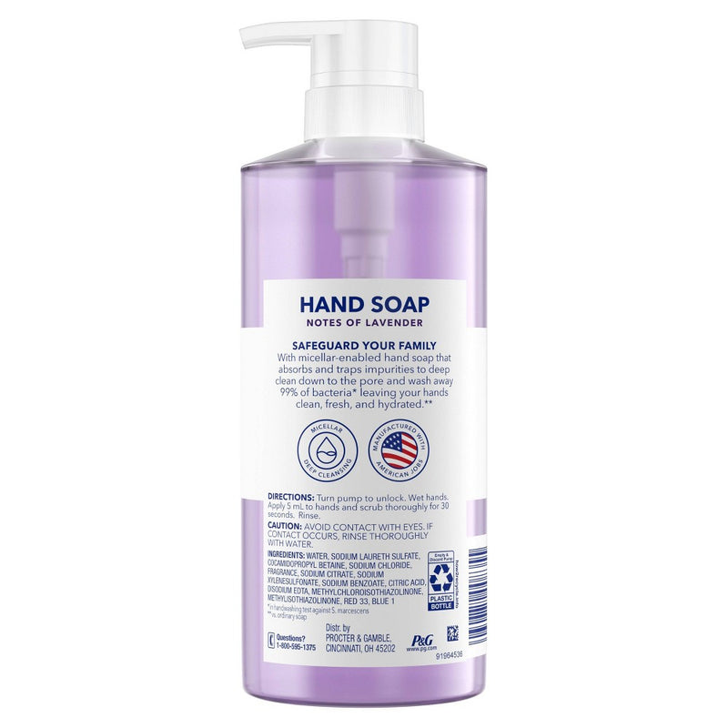 Safeguard Liquid Hand Soap with Nourishing Notes of Lavender - 15.5 fl oz