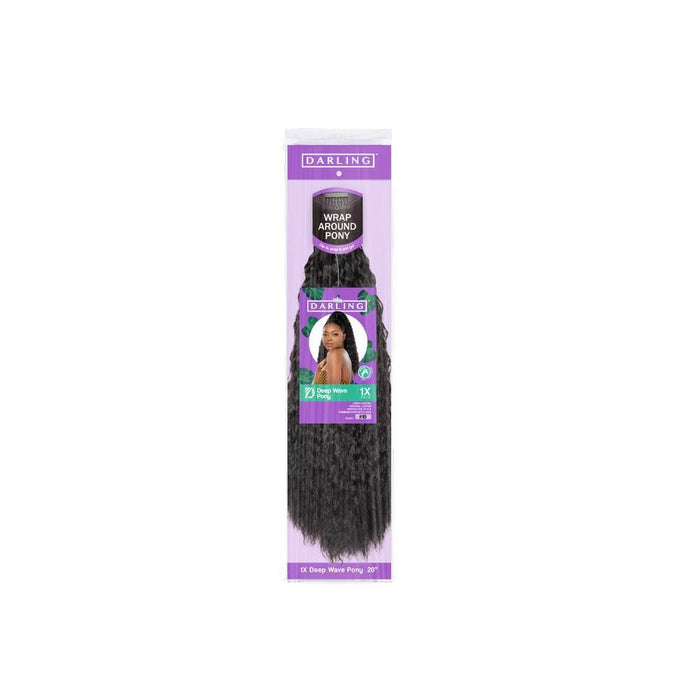 Darling Deep Wave Ponytail Hair Extension 1B (LOCAL PICKUP ONLY)
