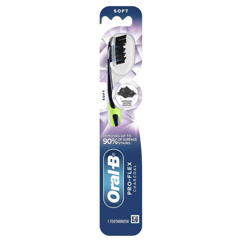 Oral-B Pro-Flex Charcoal Manual Toothbrush - Soft