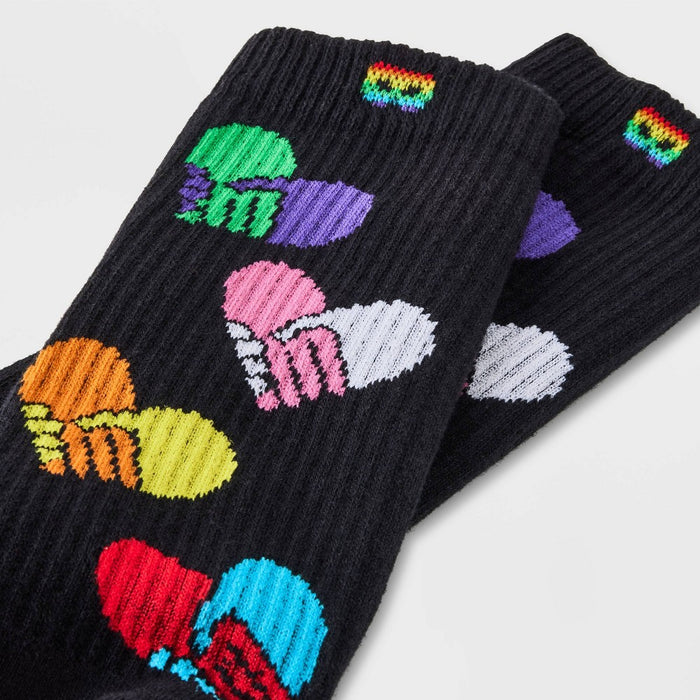 Pair of Thieves Men's Helping Hands Cushion Crew Socks - Black 6-12 *ADD 3 TO YOUR CART & 1 IS FREE!*
