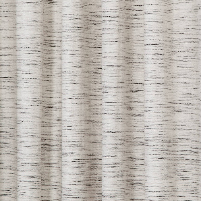 1pc 54"x84" Light Filtering Striation Herringbone Window Curtain Panel White/Gray - Project 62