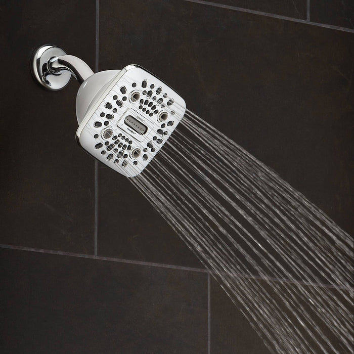 4.5" PowerWave 6 Spray WaterSense Shower Head Chrome - Oxygenics