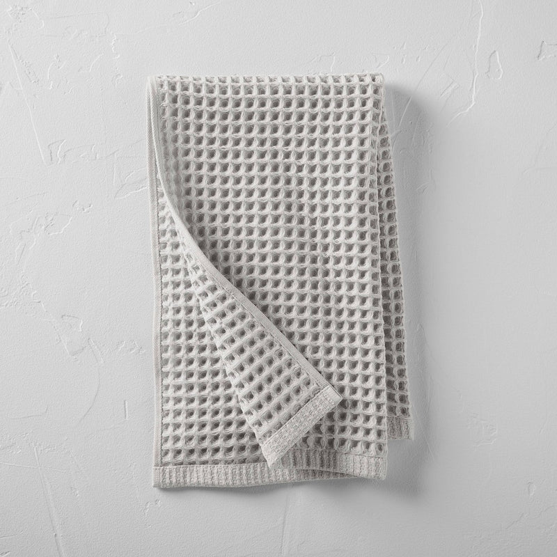 Waffle Hand Towel Gray - Casaluna