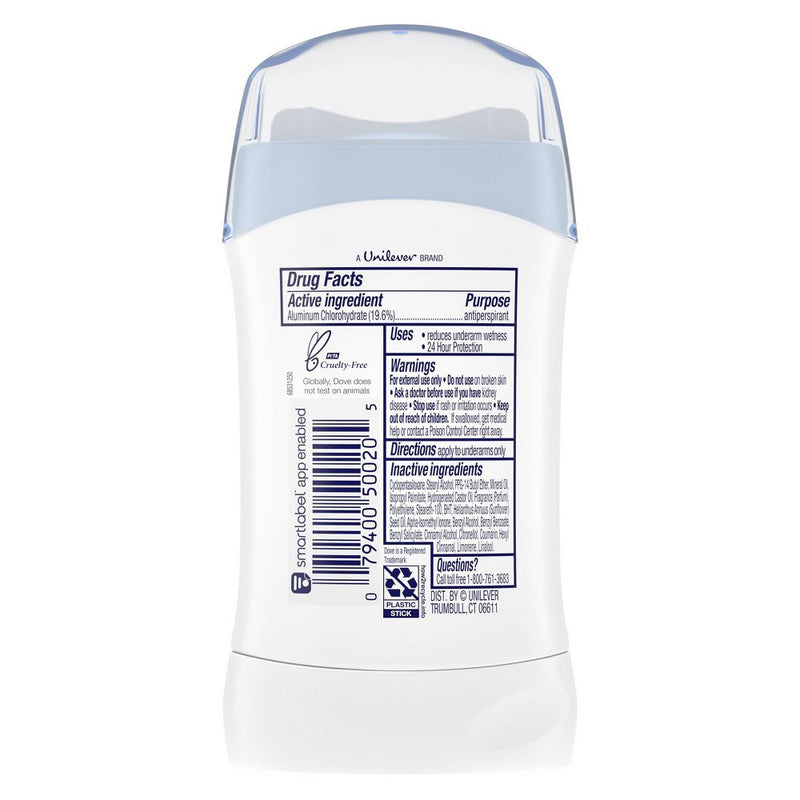 Dove Beauty Powder 24-Hour Invisible Deodorant 1.6oz EXP 11/2025