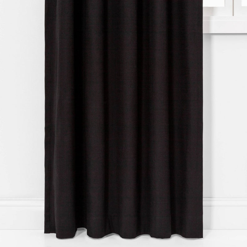 1pc 50"x84" Blackout Henna Window Curtain Panel Black - Project 62
