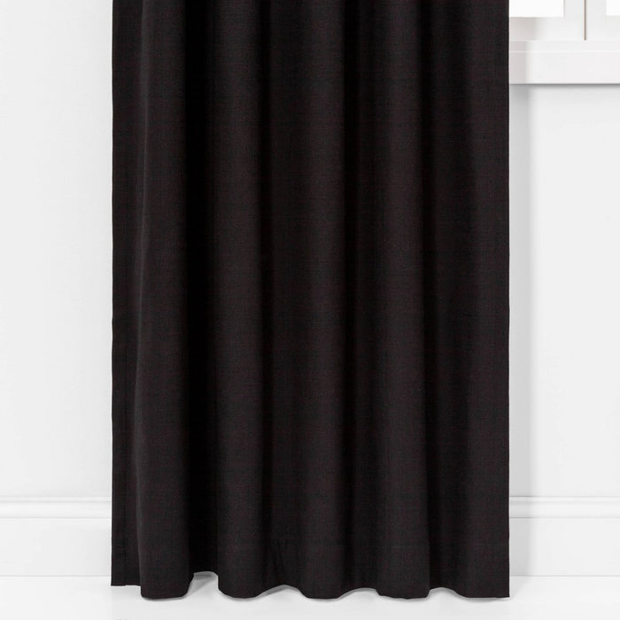 1pc 50"x84" Blackout Henna Window Curtain Panel Black - Project 62