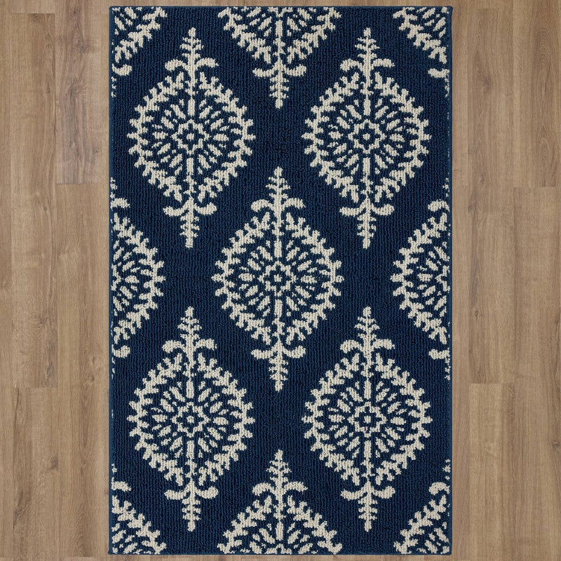 2'6"x4' Paisley Tufted Accent Rugs Indigo - Threshold (LOCAL PICKUP ONLY)